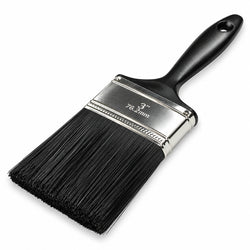 Heavy-duty utility scrubbing brush with stiff polypropylene bristles and an ergonomic contoured plastic handle.