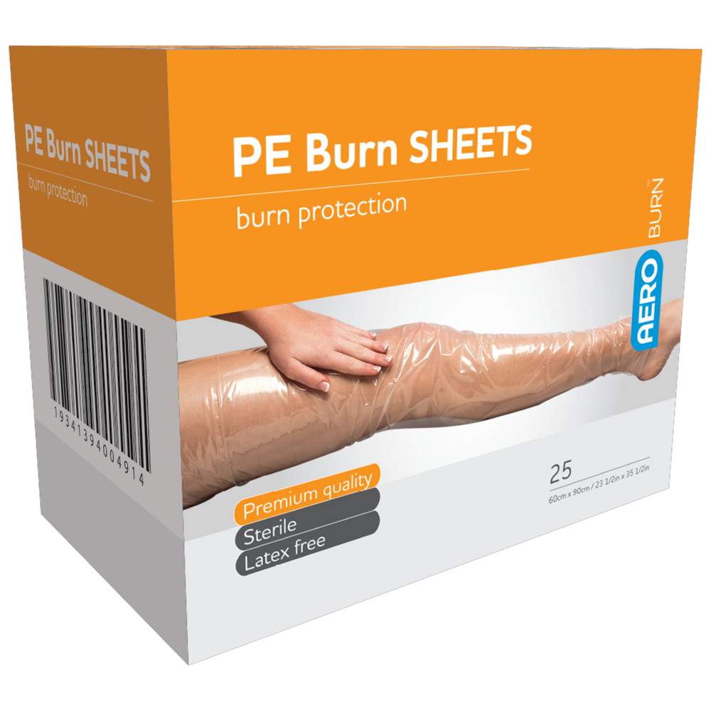 AEROBURN Polyethylene Burn Sheet 60 x 90cm Box/25