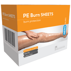 AEROBURN Polyethylene Burn Sheet 60 x 90cm Box/25