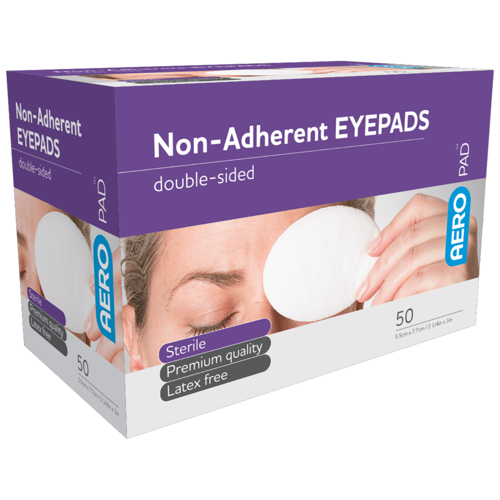 AEROPAD Non-Adherent Eye Pads 5.5 x 7.7cm Box/50