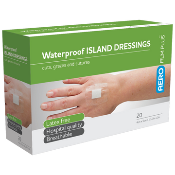 AEROFILM PLUS Waterproof Island Dressing 4 x 5cm Box/20