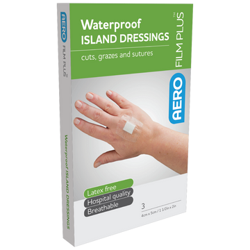 AEROFILM PLUS Waterproof Island Dressing 4 x 5cm Box/3