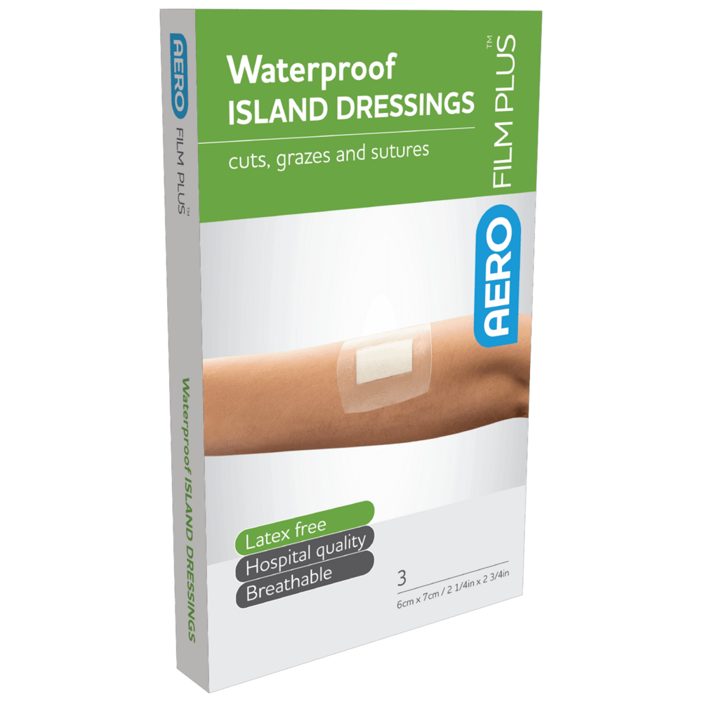 AEROFILM PLUS Waterproof Island Dressing 6 x 7cm Box/3