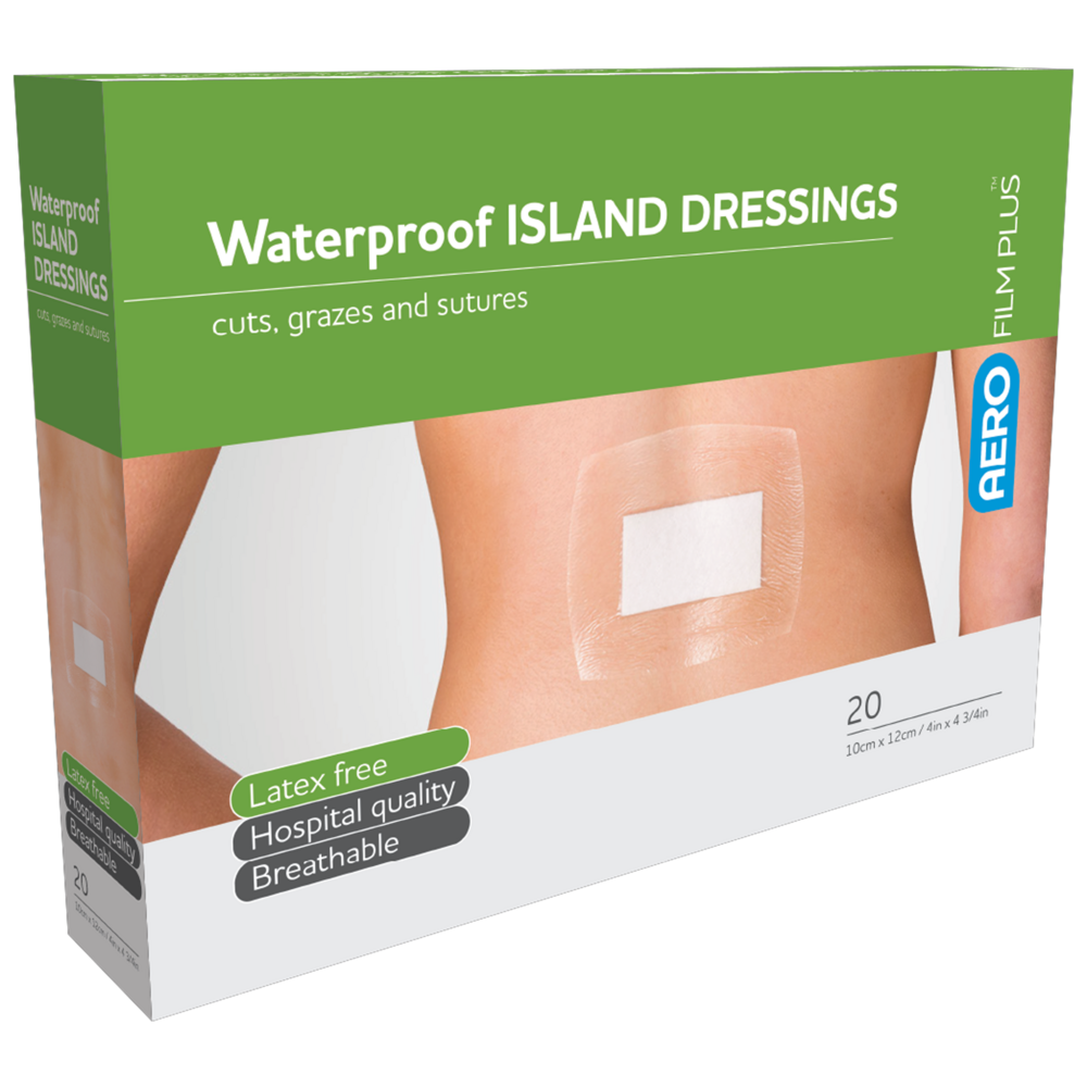 AEROFILM PLUS Waterproof Island Dressing 10 x 12cm Box/20