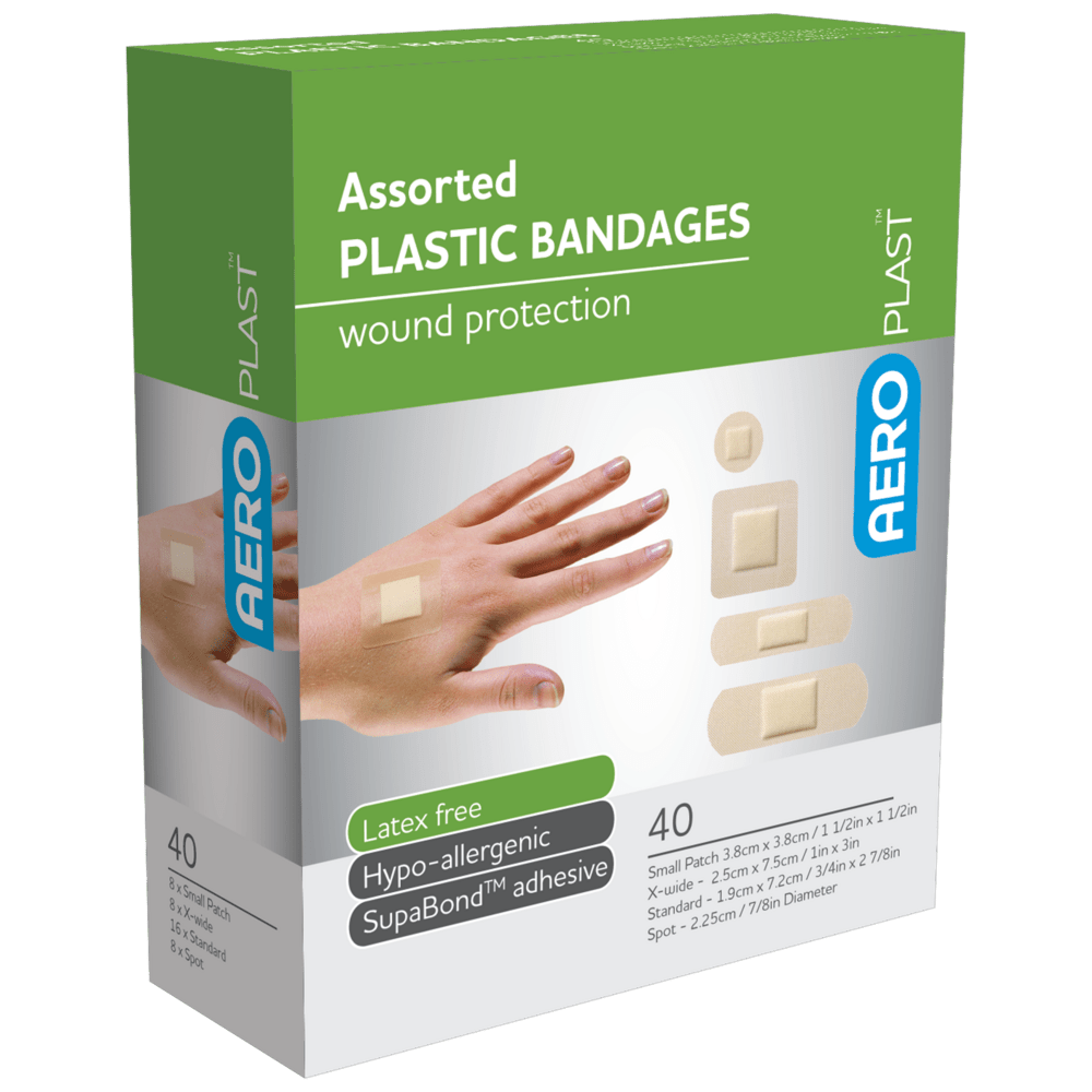 AEROPLAST Plastic Assorted Dressings Box/40