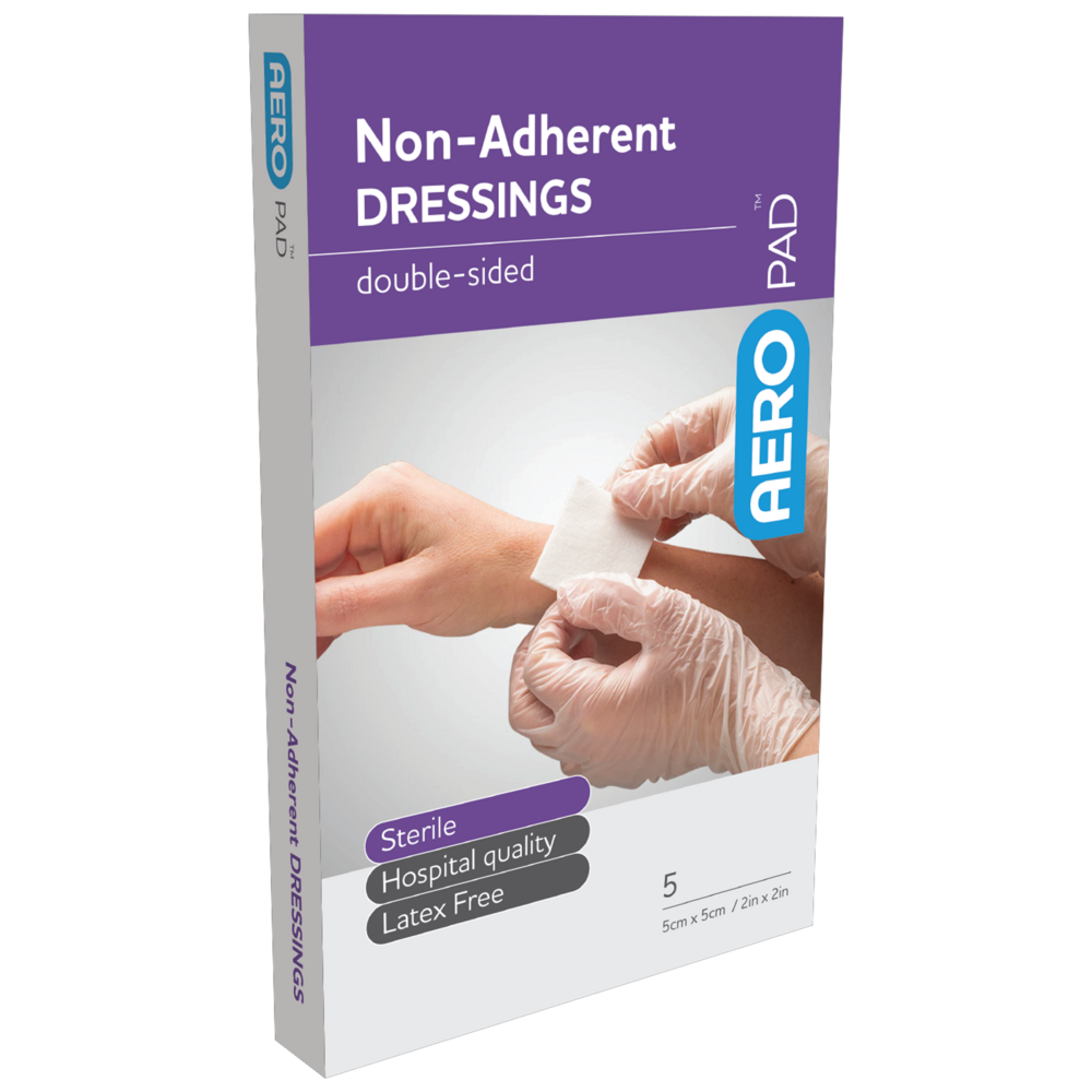 AEROPAD Non-Adherent Dressing 5 x 5cm Box/5