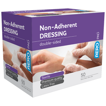 AEROPAD Non-Adherent Dressing 5 x 5cm Box/50