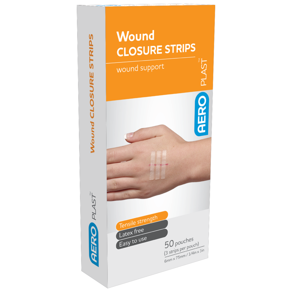 AEROPLAST Wound Closure Strips 6 x 75mm 3 strips/card Box/50