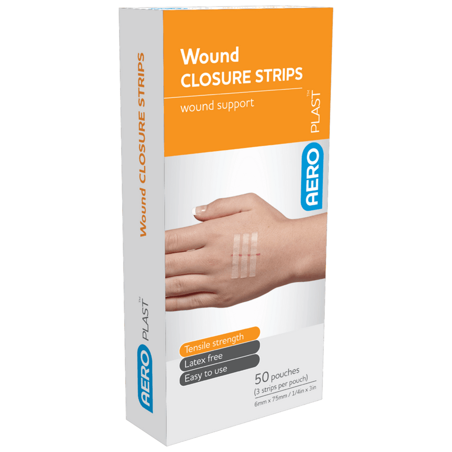 AEROPLAST Wound Closure Strips 6 x 75mm 3 strips/card Box/50