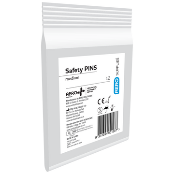 AEROSUPPLIES Medium Safety Pins Bag/12