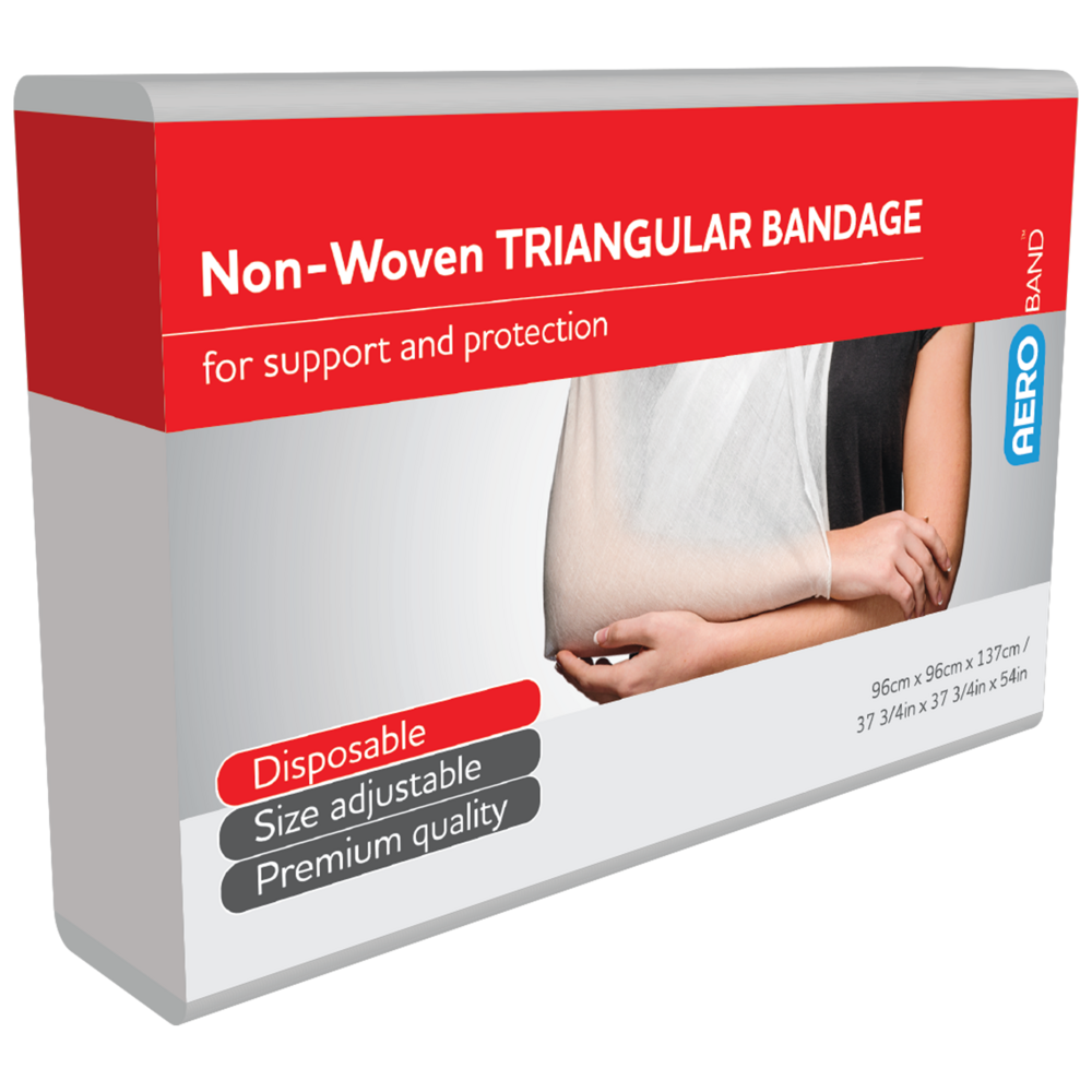 AEROBAND Non-Woven Triangular Bandage 96 x 96 x 137cm Bag/10