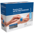 AEROPLAST Premium Detectable X-Wide Strip 7.5 x 2.5cm Box/100