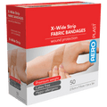 AEROPLAST Premium Fabric X-Wide Strip 7.5 x 2.5cm Box/50