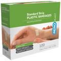AEROPLAST Plastic Standard Strip 7.2 x 1.9cm Box/100