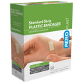 AEROPLAST Plastic Standard Strip 7.2 x 1.9cm Box/50