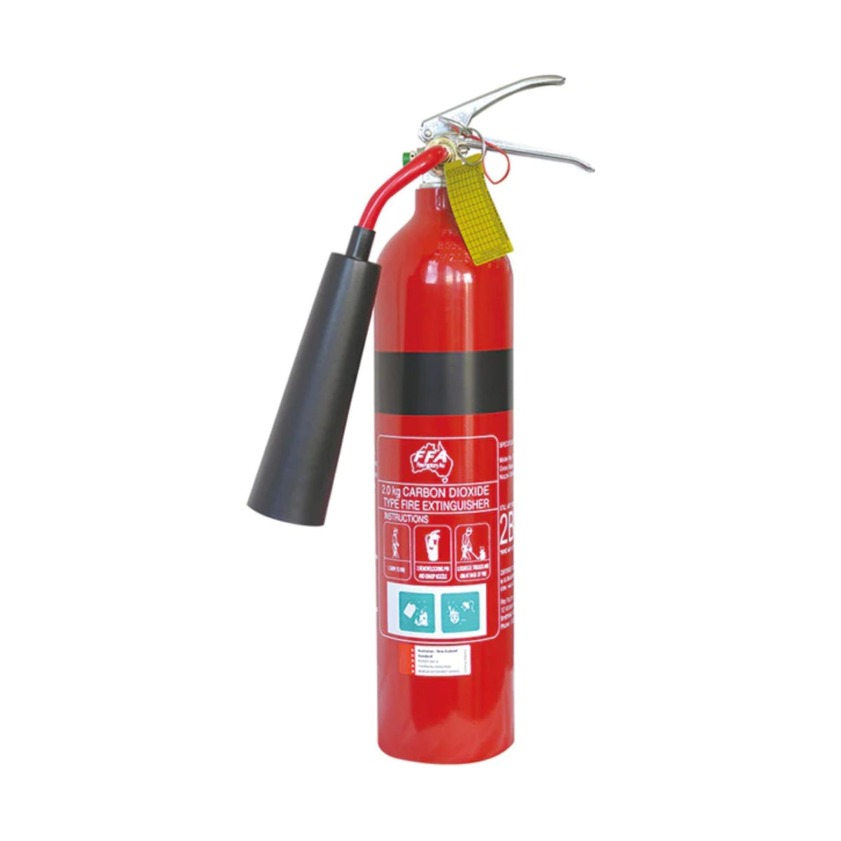 Carbon Dioxide Fire Extinguisher - CO2/Aluminium - 2KG 7 kg