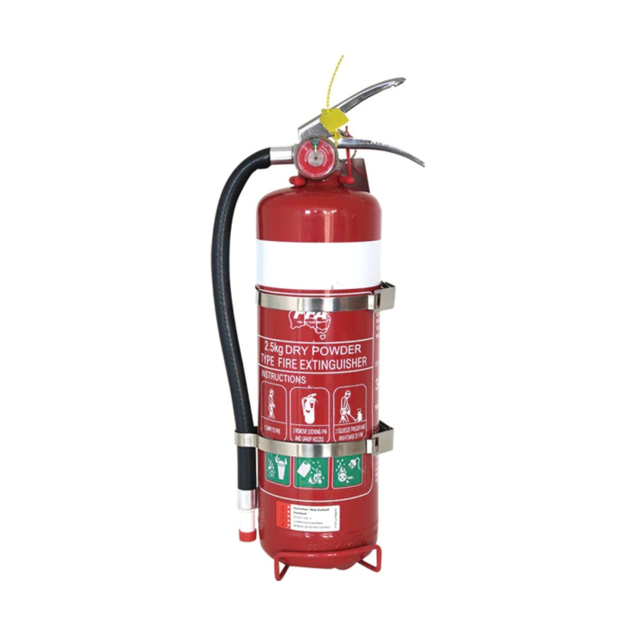 ABE Dry Chemical Powder Extinguisher W/ Vehicle Bracket - 2.5KG 10.5 kg