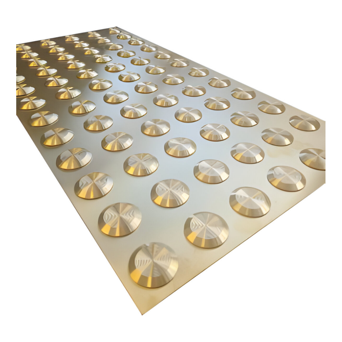 Tactile Plate Warning Integrated Brass 17.5 kg