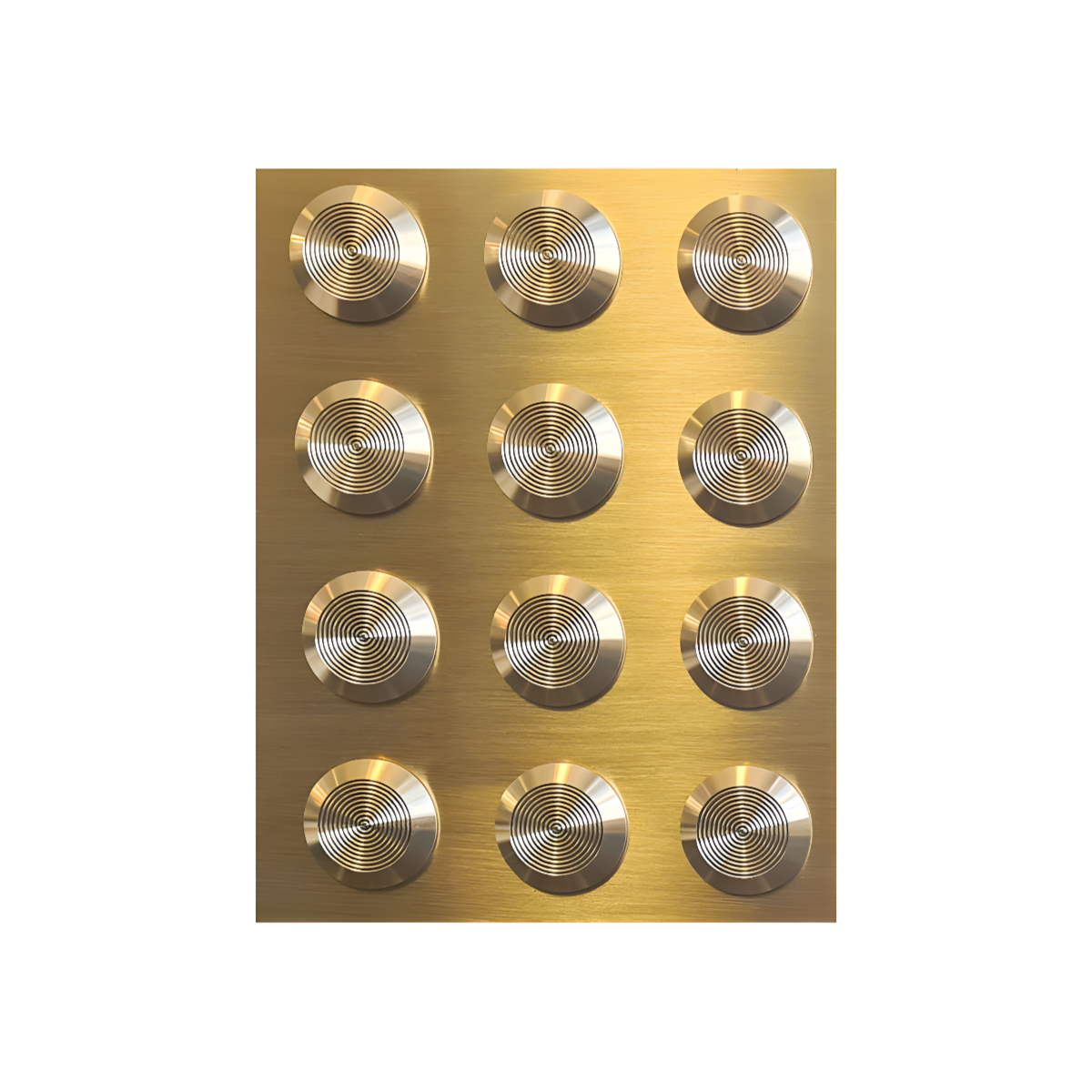 Tactile Plate Warning Integrated Brass 17.5 kg