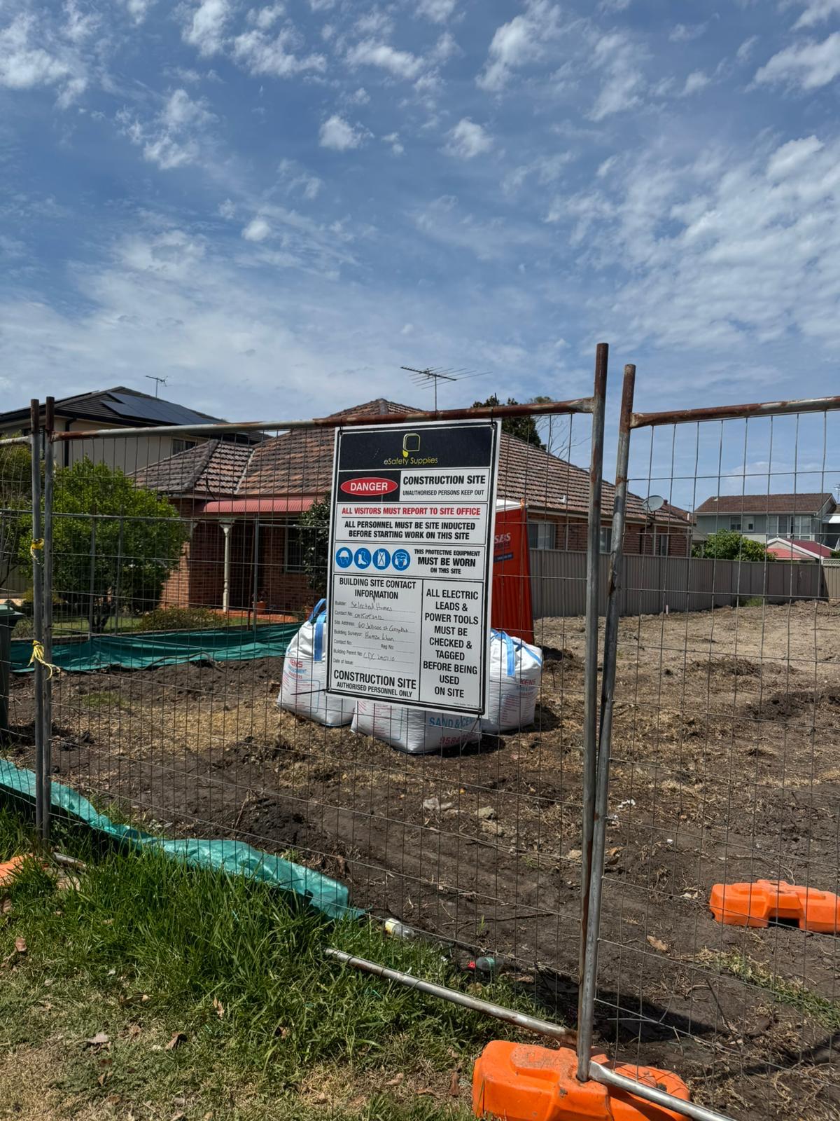 Construction Site Entry Sign - 900x600mm