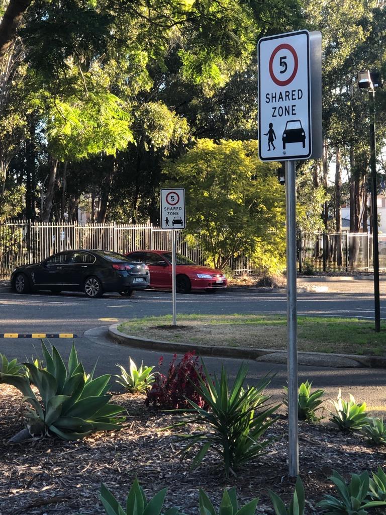 5km Shared Zone Sign - 450x750mm