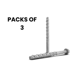 Screw Bolt - Galvanised - 12 x 150mm 3pcs