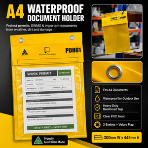 A4 Waterproof Document Holder / Folders - Waterproof Permit Document Holder