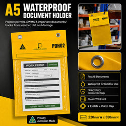 A5 Waterproof Permit Document Holder