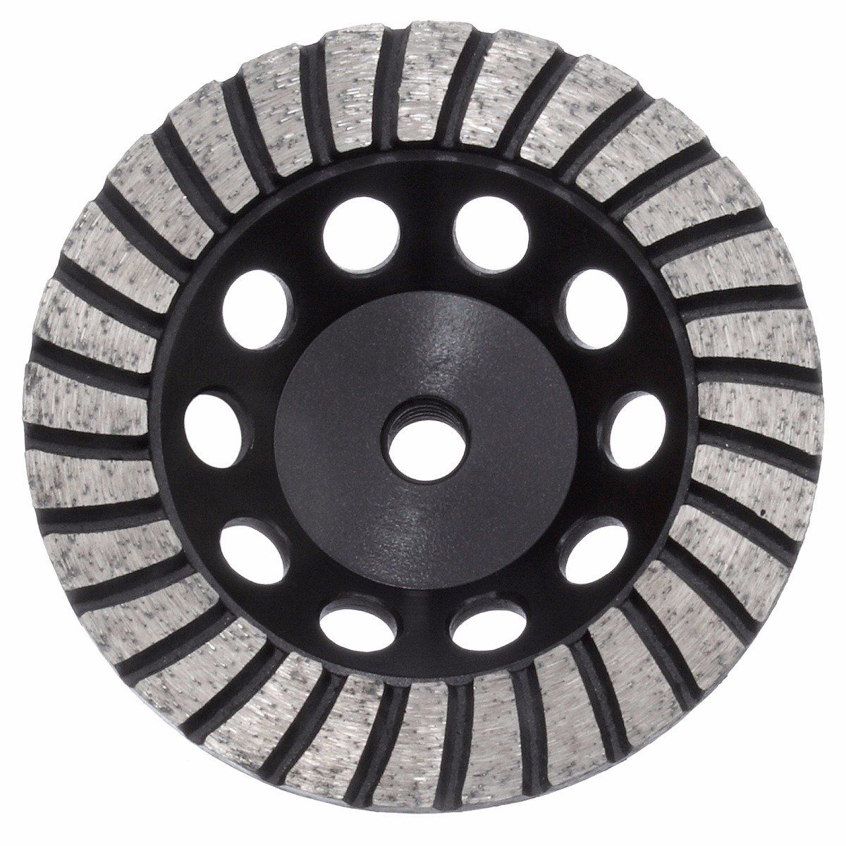 Austsaw - 125mm (5in) Diamond Cup Wheel Turbo Row - M14 Thread - Turbo Row