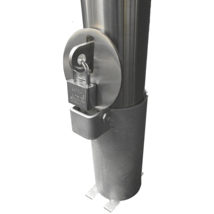 Inground Removable Bollard - 90mm Stainless Steel (Sleeve Lock)