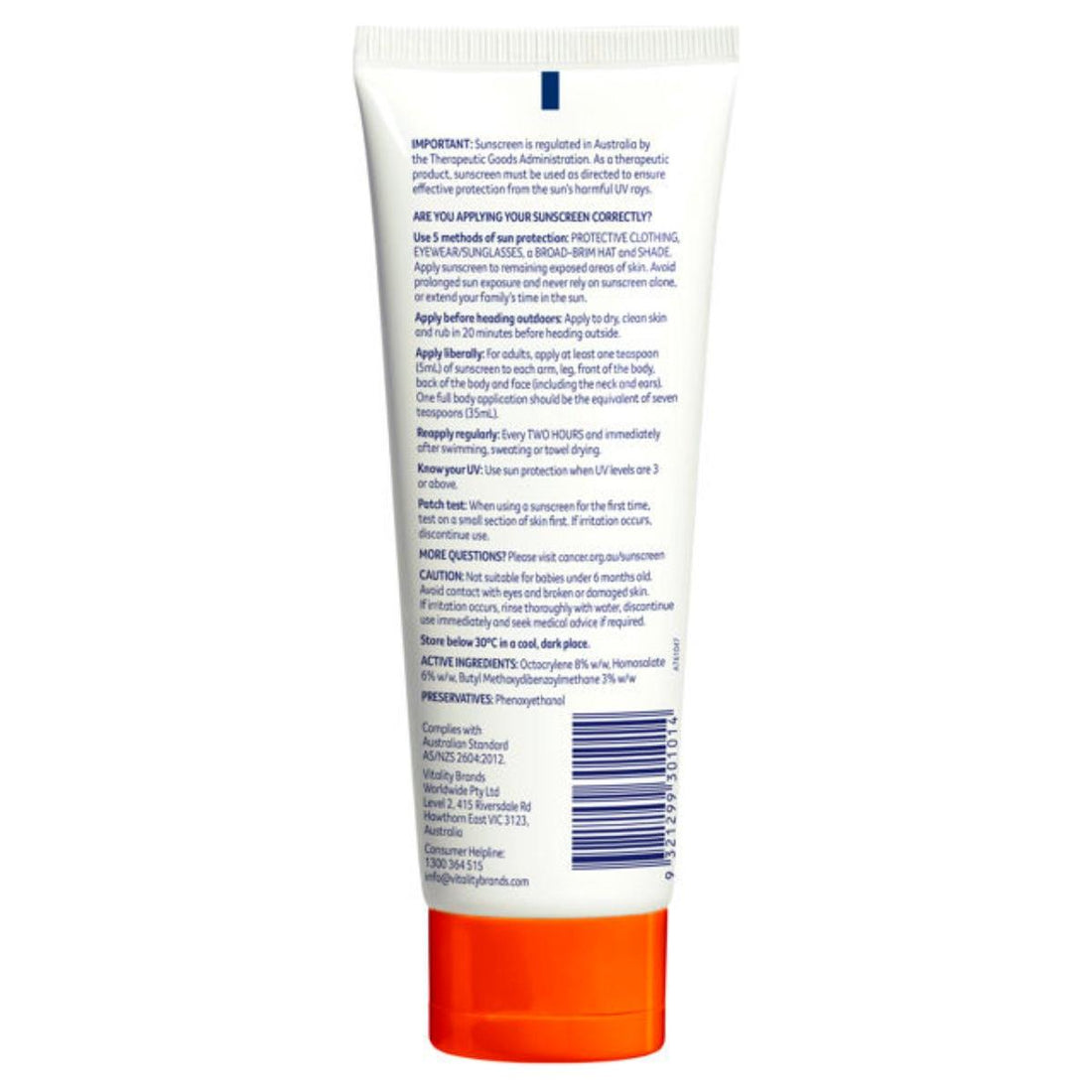 CCA Everyday Value Sunscreen SPF50 250ml