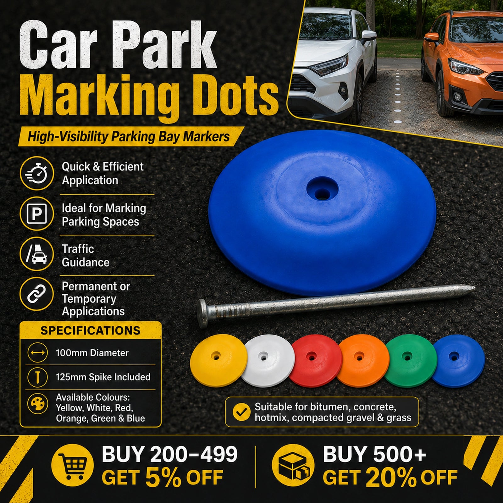 Car Park Marking Dots