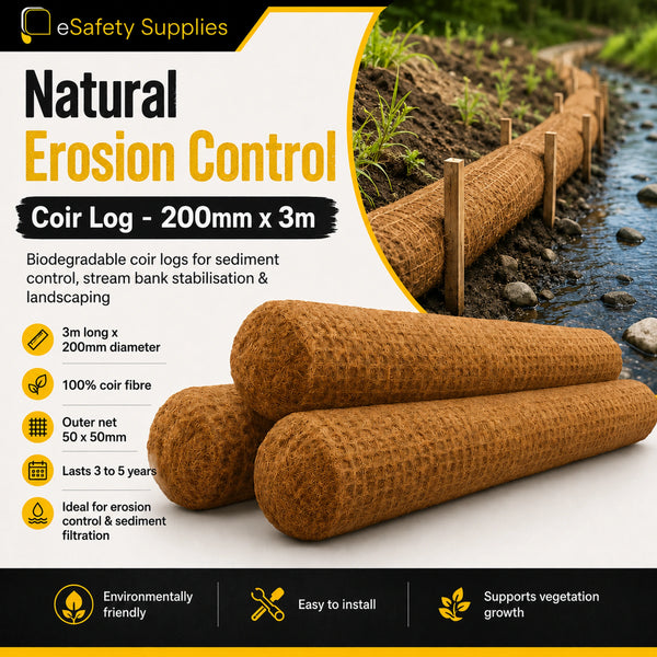 Coir Log - 200mm x 3m