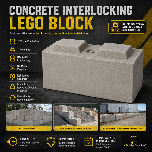Concrete Interlocking Lego Block