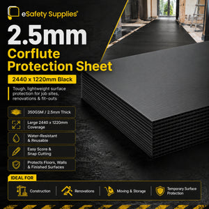 Corflute Protection Sheet - 2.5mm - 2440 x 1220mm - Surface Protection