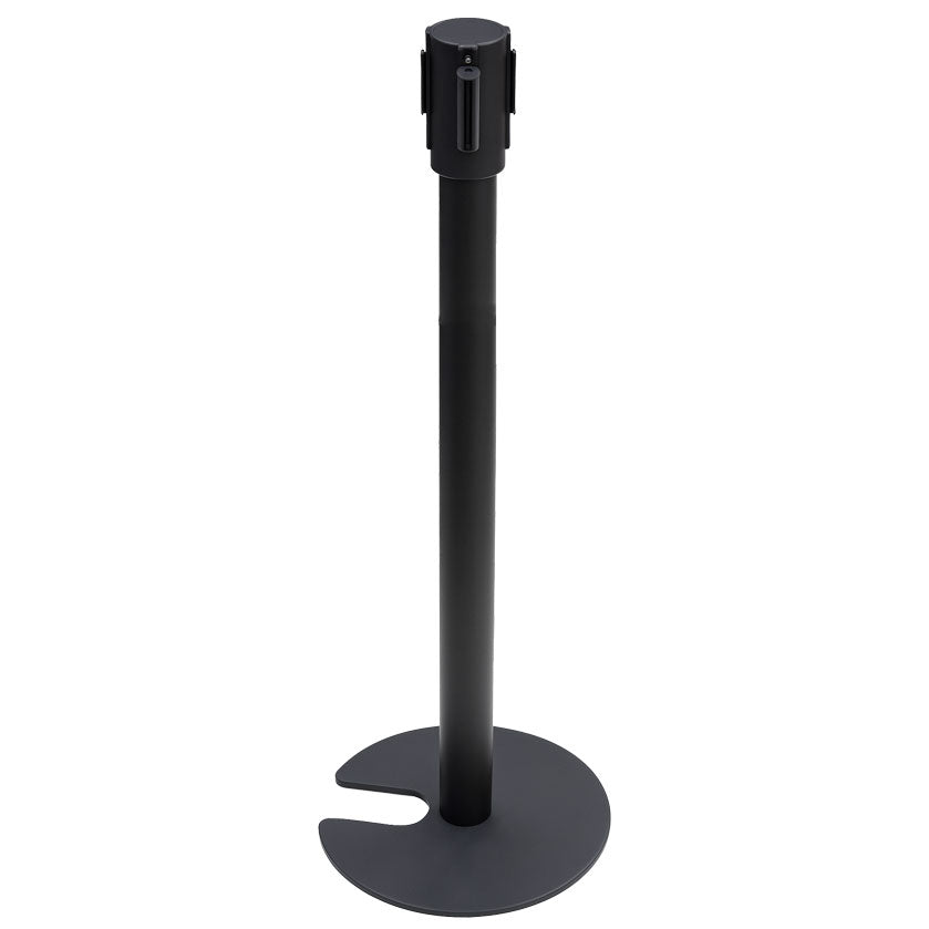 Premium Crowd Control Barrier - Black | Black Belt - Stackable