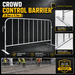 Crowd Control Barrier - 2.3m x 1.1m