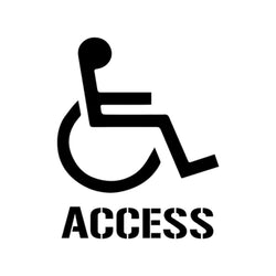 Disabled Access Stencil