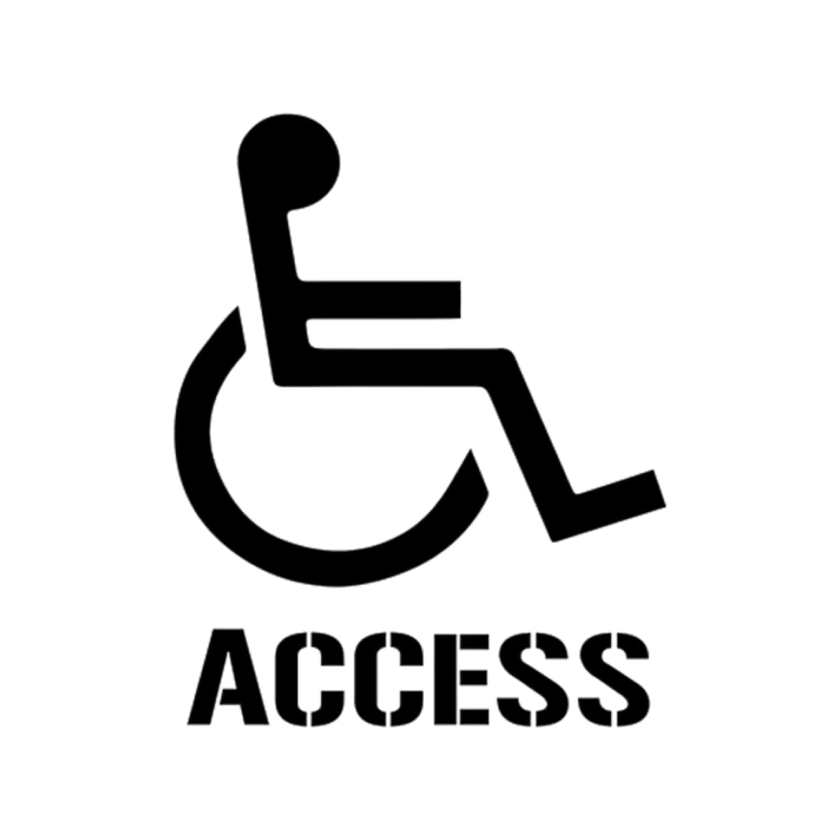 Disabled Access Stencil