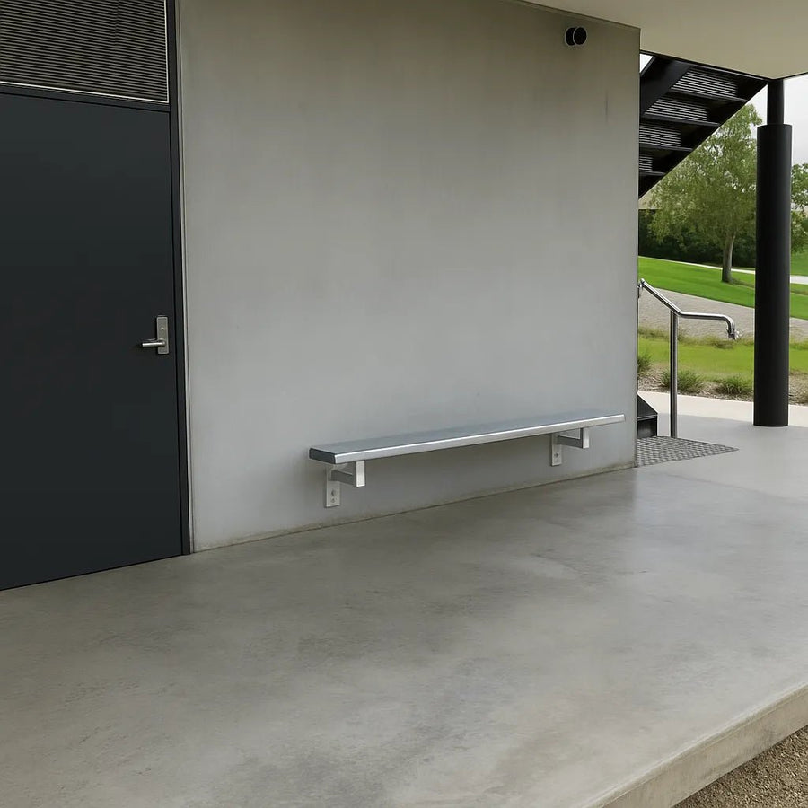 Aluminium Bench Seat - Wall Mounted