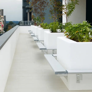 Aluminium Bench Seat - Wall Mounted - Benches