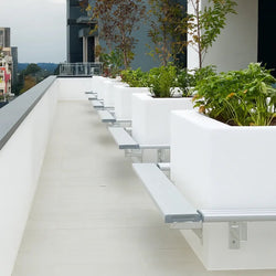 Aluminium Bench Seat - Wall Mounted