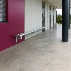 Aluminium Bench Seat - Wall Mounted
