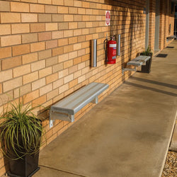 Aluminium Bench Seat - Wall Mounted