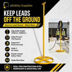Electric Lead Stand Metal Base 1350-2500mm
