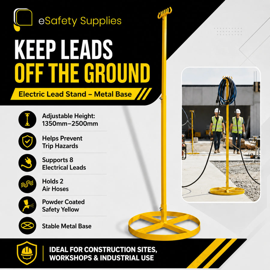 Electric Lead Stand Metal Base 1350-2500mm