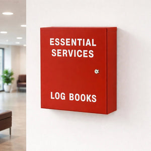 Essential Services Log Book Cabinet Metal Includes 003 Lock & keys - Cabinets & Covers