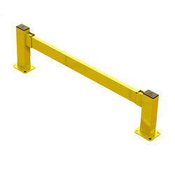 [Unleashed Pedestrian Barrier System], High-Visibility Modular Safety Railing for Industrial Walkways.