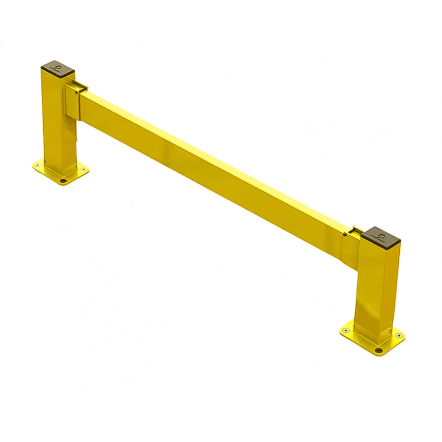 [Unleashed Pedestrian Barrier System], High-Visibility Modular Safety Railing for Industrial Walkways.