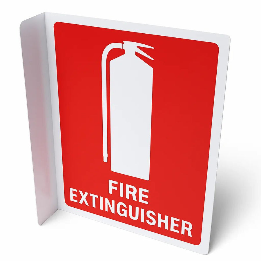 Fire Extinguisher Sign - Angled Location Plastic